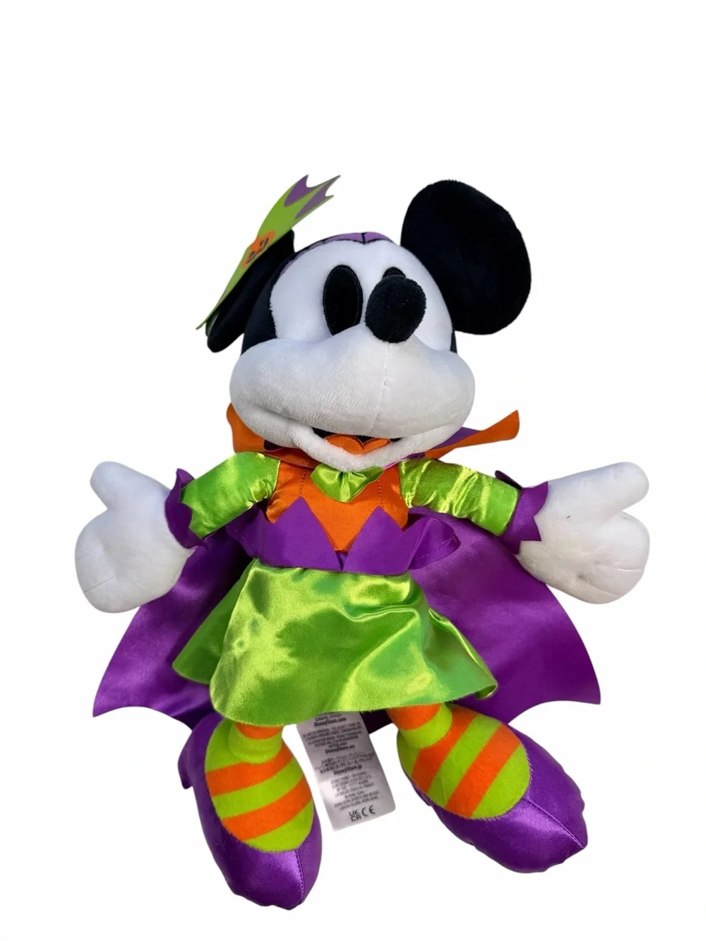 Disney Minnie Mouse Halloween Plush in Purple, Green & Orange